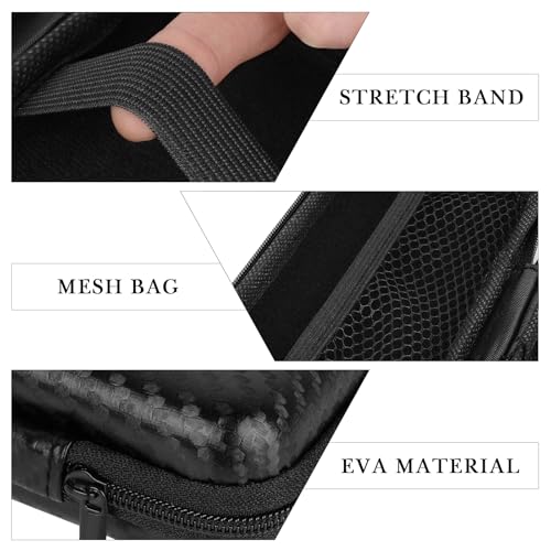 Linkidea Travel Shaver Case, Protective Mini Electric Razor Storage Bag, Compatible with Braun M60, M90, Portable Shaver Holder (Black)