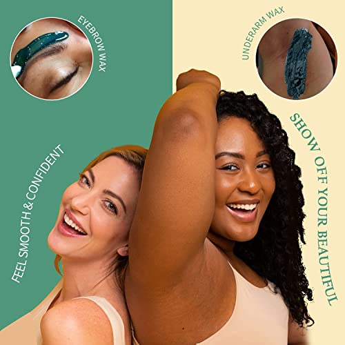 Maxpearl Hard Wax Beads Pack of 6 - Brazilian, Bikini Waxing, Face, Eyebrows, Underarms, Arms, Chest, Back, Legs, Jasmine & Lavender Formula, 21oz