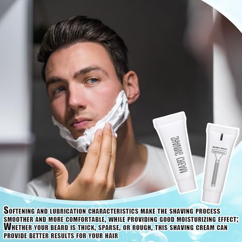 Disposable Shaving Cream Bulk Travel Size 10 Ml/ 0. 35 Fl. oz Shave Cream for Hotel Camping Travel Homeless Toiletries(50 Pcs)