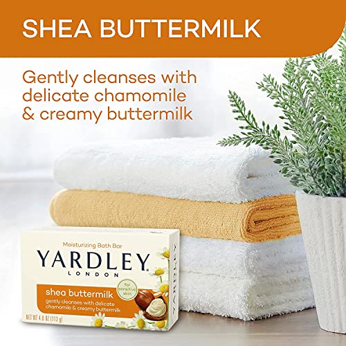 Yardley Shea Buttermilk Bath Bar 4oz 3 Pack