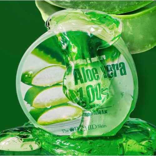 The Orchid Skin] SOOTHING & MOISTURE ALOE VERA 100% SOOTHING GEL 10.58 oz aloe gel, aloe soothe, pure aloe, aloe vera moisturizing