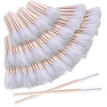 500PCS Disposable Eyelash Brushes - Upgraded Mascara Wands & Makeup Applicators Kit for Eyelash Extensions Makeup and Eyebrow Grooming(White)
