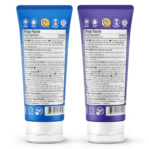 Badger SPF 40 Reef Safe Sport Sunscreen and SPF 50 Reef Safe Sunscreen