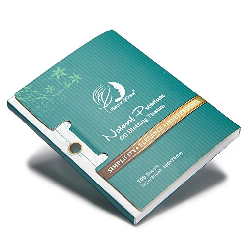 Oil Absorbing Facial Blotting Sheets For Oily Skin, 100 Count, pack of 6 - Natural Bamboo Charcoal Handy Face Blotting Paper for Both Women and Men Use