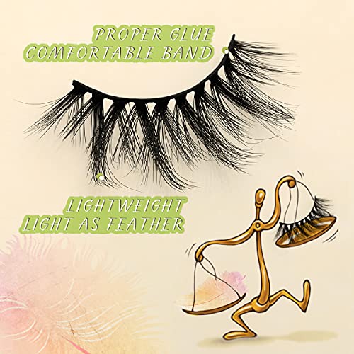 FARRED Wholesale False Lashes 30 Pairs 10 Styles Medium Length Vegan Eyelashes Fluffy Volume Strip Lashes Bulk 10 Portable Boxes Fake Eyelashes Mixed Natural Look 3D Faux Mink Lashes (mix 30pairs)