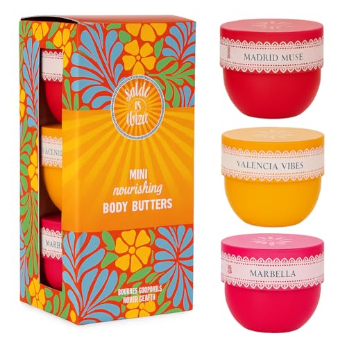 Body Butter Gift Set, Madrid Muse, Valencia Vibes, Marbella, 3 Piece Collection