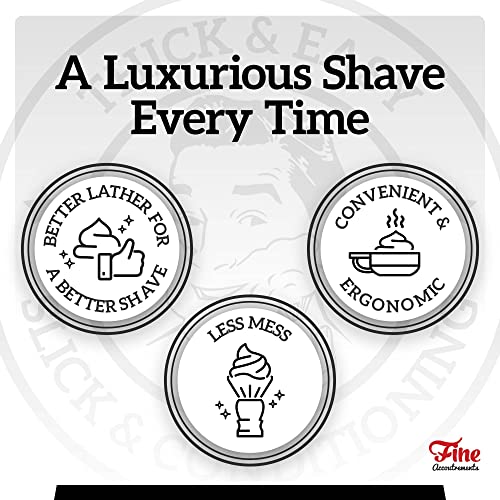 Fine ?Mr Lather Bowl, ?Gentleman's Ceramic Shaving Cream Bowl, Aerating Ribbed ?Texture, Brush Holder, Wall Mount Hole, Dark Color for Visual Contrast, Premium Stoneware Construction (Red)