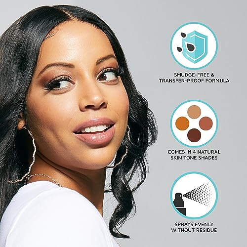 KISS Colors & Care Lace Tinting Spray, Medium Dark Brown, 3 oz | Quick Drying | Washes Out Easily | Smudge-Free | Sweat Resistant