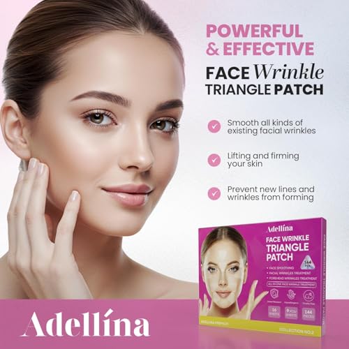 New Anti Facial Wrinkle Patches: Anti Wrinkle Patches Overnight - Smile Line Pathces - Facial Wrinkle Patche for Forehead, Smile Line, Under Eyes (1 Count (Pack of 144))