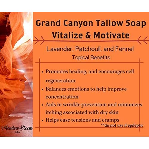EST'D 2004 HC EST'D 2004 HC Meadow Bloom Tallow Bar Soap - Fennel & Clay 2 Pack - Made with All Natural 100% Grass Fed Tallow Handmade Soap Bar - Great for Face or Body Soap