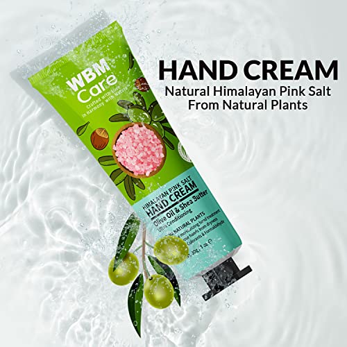 Natural Solution Hand Cream, Hydrating and Conditioning, Rich in Himalayan Pink Salt, Moisturizing with Olive Oil & Shea Butter, Skin Care - Pack of 24 (30g/1oz each)