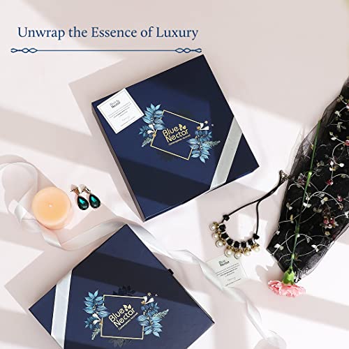 Premium Ayurvedic Beauty Gift Set for Women & Men | Blue Nectar Vanilla Lotion, Body Wash & Scrub & Body Mist with Herbal Ingredients | Ideal Gift for Mom,Dad, Girlfriend & Coworkers