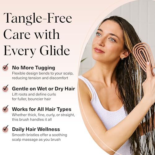 Tiger Tail Therapeutic Dry Brush for Body ? Includes Carry Bag - Exfoliating Brush for Lymphatic Massage, Cellulite Appearance, Skin Rejuvenation, Dead Skin Cell Removal/Detox, Fascia Massage