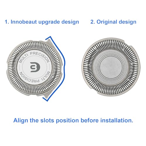 SH30 Replacement Heads Compatible with Philips Norelco Series 3000, 2000, 1000 Shavers, Fit for S1560 Shaver, 6-Pack