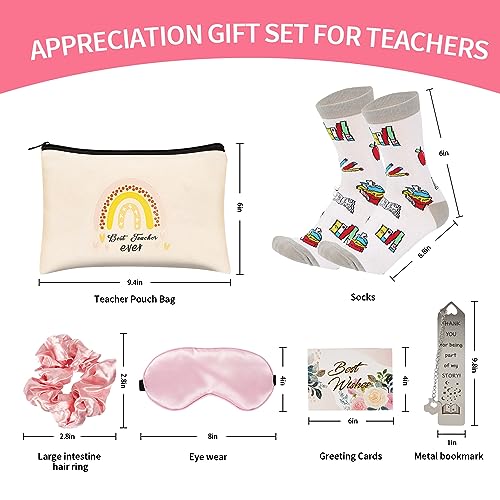 14 pcs Teacher Appreciation Gift Set Christmas Gifts Teacher Gifts Box for Women Best Teacher Gifts for Women Funny Thank You/Retirement/Christmas/Birthday Baskets Gifts for Teachers (Style--2)