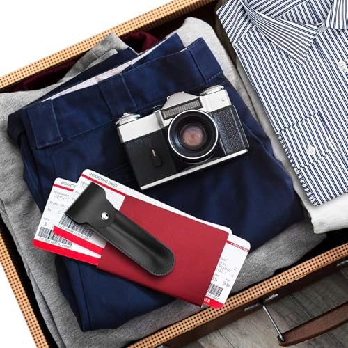 Linkidea Travel Razor Case, Shaver Carrying Cover Bag, Compatible with Fusion 5 Power, ProGlide Power, MK-23C, Men's Portable Razor Holder, Protective Storage Pouch (Black)