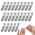 Individually Wrapped Nail Clippers Stainless Steel Fingernail Clippers Bulk, Sturdy Toenail Clippers Thick Nail Tip Cutter Trimmer for Homeless/Men and Women/Hotel 6.8cm X 1.2cm (Set of 200)