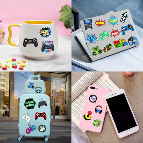 96 PCS Game Pre-Cut Temporary Tattoos Themed for Kids Birthday Party Decorations Supplies Favors Decor Super Cute Tattoo Stickers Sticker 8 Sheets Gifts for Boys Girls Games Classroom Rewards Carnival