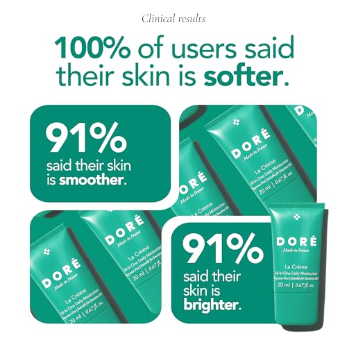 Dor? - La Cr?me All-In-One Daily Moisturizer | Hydrating Face Moisturizer for Sensitive Skin | Barrier Repair Ultra Moisturizing Cream for Dry Skin | Facial Lotion for Women & Men (0.7 fl oz | 20 ml)