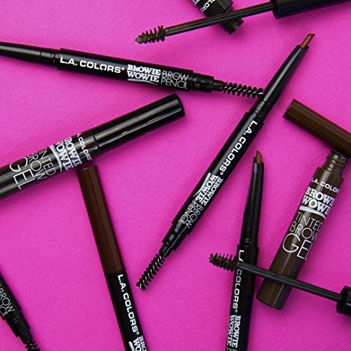 L.A. COLORS Browie Wowie Brow Pencil, Espresso CBP407 (Pack of 2)