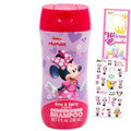 Minnie Mouse Kids Shampoo, Conditioner, Body Wash 8 Oz Bottle - Bundle with 3-in-1 Berry Scented Body Wash, Shampoo & Conditioner Plus Stickers, More | Minnie Bathroom Set