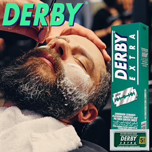 50 "Derby Extra Professional" Double Edge Razor Blades for straight razor (50)