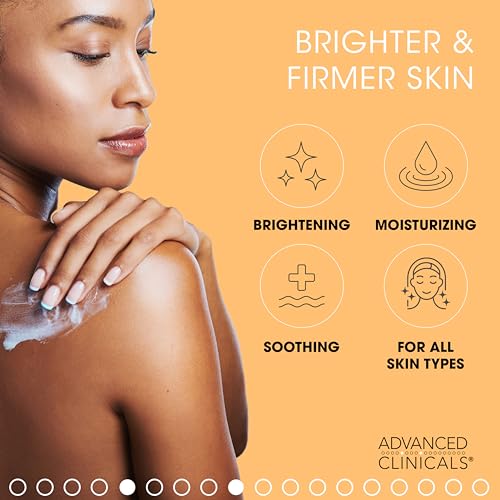 Advanced Clinicals Vitamin C Brightening Cream + Vitamin C Antioxidant Glow Facial Mist Set