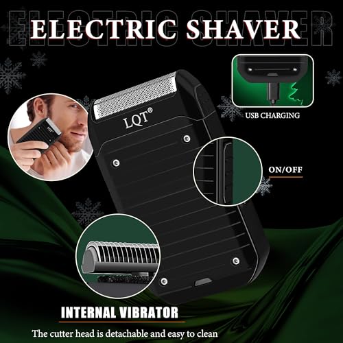 Professional Hair Clippers for Men, Cordless Beard Trimmer Kit with Nose Trimmer & LED Display - Electric Shaver & Haircut Machine for Barbers