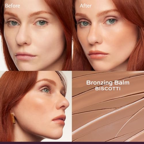 Subtl Beauty 3-in-1 Makeup Stack ? Cream Bronzer, Powder Highlighter & Lip Glaze for On-the-Go Touch Ups ? Lightweight, Travel-Friendly, Blendable Balm (Fair/Biscotti)