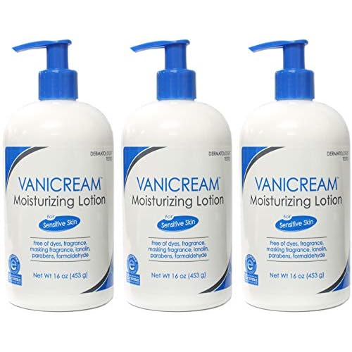 Vanicream Moisturizing Lotion for Sensitive Skin, 16 Ounce (Pack of 3)