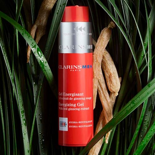 CLARINSMEN Energizing Gel | Cool, Mattifying Gel Moisturizer For Men| Energizes Skin and Locks In Moisture | Mattifies and De-Shines | Invisible, Non-Sticky Texture | All Skin Types | 1.7 Ounces