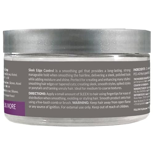 Design Essentials Sleek Edge Control, Medium Hold for Relaxed and Natural Textures, 3.7 Ounce (Pack of 1)