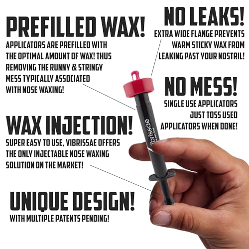 Signature Series Box Set | 8 Applicators | Easy Inject Nose Waxing | Just Inject - Let Set - Pull | Fast & Effective Hair Removal | No-Mess | No-Leaks | Prefilled Wax Applicators