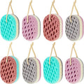Boao 8 Pcs Bath Sponge for Women Men, Soft Shower Sponge Body Wash Scrubber Gentle Cleaning Loofahs for Shower(Random Colors,Multicolor)