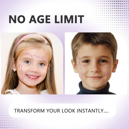 Movie Purple Temporary Tattoos Dance Cosplay Halloween Cosplay Tattoos Stickers Prop Accessories, Waterproof Temporary Tattoo (3 PCS)