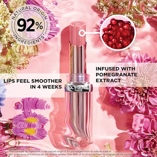 L'Oreal Paris Glow Paradise Hydrating Balm-in-Lipstick Bundle with Pomegranate Extract, Blush Fantasy 0.1 Oz and Nude Heaven 0.1 Oz
