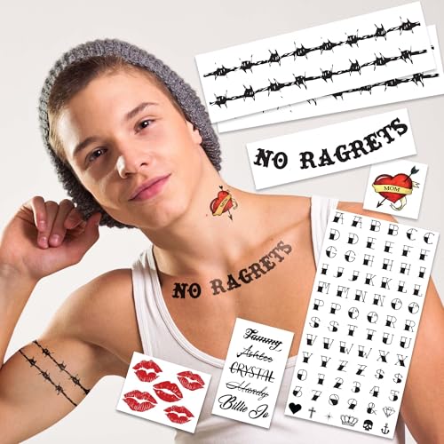 White Trash Temporary Tattoos/Easier than makeup/Perfect for Halloween/HillBilly Costume Idea