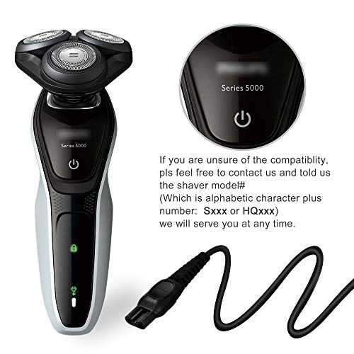 PwrON Philips Razor Charger, 15V 5.4W AC DC Adapter (6.6ft) Fits for Philips Norelco HQ8505/8500X Shaver Razor HQ RQ QC QT at PT XL HS Series, HQ6070 AT810 PT720 RQ1250 S5000 7867XL QT4050 YS524