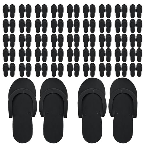 Mepase 90 Pairs Pedi Slippers Disposable Flip Flops Bulk Foam Spa Pedicure Slippers Sandals for Guests Women Men Foot Nail Salon Party Supplies Shower Hotel Favors