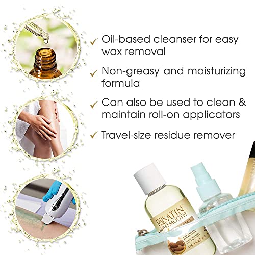 Satin Smooth Release wax residue remover, 4.0 ounce, 4 Fl Ounce