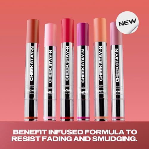 Sacheu Cheek STAY-N Liquid Blush for Cheeks ? High Pigment, Buildable, Lightweight Cream Blush for Dewy Radiant Flushed Cheeks ? Long-lasting & Cruelty Free, Pretty in Pink Duo