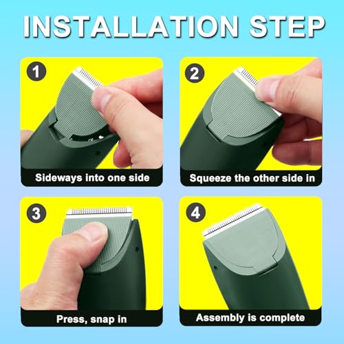 3 Packs Green Replacement Blades for Meri-dian Trimmer,Compatible with Meridian Body Trimmer Onyx & Sage£¬Hygienic Ceramic Replacement Blades