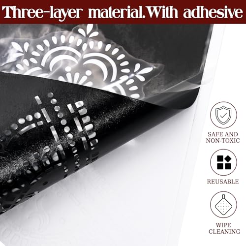 Henna Tattoo Stencils Kit 18 Sheets,Henna stencils for hands Temporary Tattoo Stickers for Women and Girls Face Paint Body Art