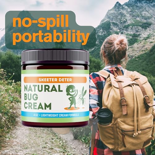 Magnum Solace Natural Bug Cream - No Spray Formula, Made with Plant Essential Oils, Safe for Kids