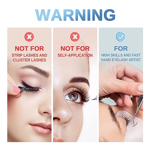 1 PCS Eyelash Extensions ibeauty Super Plus Glue 5ml, 1-2 Sec Drying Time, Keep 5-6 Weeks, Low Smoke, Professional Eyelash Extension Glue