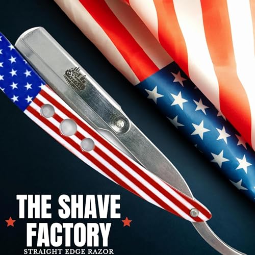 the shave factory Straight Edge Razor Kit (USA / 100 Dorco Single Edge Razor Blades Blue)
