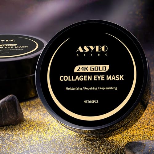 Under Eye Patches, 120 Pcs Golden Under Eye Mask, Eye Treatment Mask for Under Eye Bags, Dark Circles, Puffy Eyes, Fine Lines, Anti-Aging and Anti-Wrinkle, Collagen Eye Mask Skincare