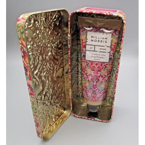 Heathcote & Ivory William Morris at Home Peacock Clementine & Clove Hand Cream Tin 100ml