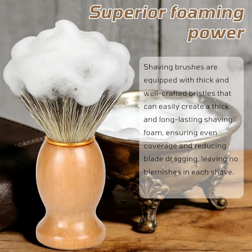 Shaving Brush,Premium Shaving Brushes for Men, Professional Shaving Cream Brush-Soft Bristles for Smooth Shaves, Ideal Men¡¯s Shave Brush for a Luxurious Grooming Experience
