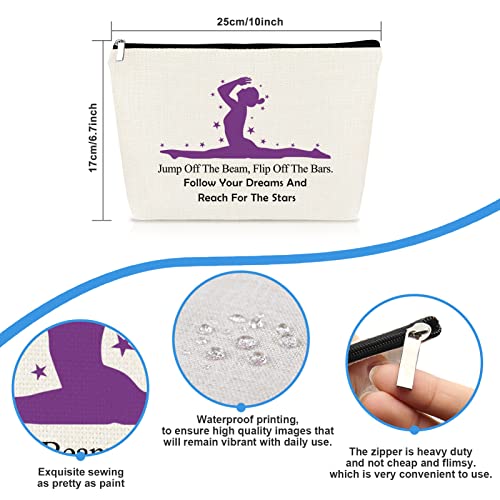 G2TUP Peanut Butter and Jelly Lover Gift Just A Girl Who Loves Peanut Butter and Jelly Makeup Bag Sandwich Lover Cosmetic Bag (Peanut Butter and Jelly White Bag)